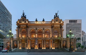 Brasilien Urlaub Municipal Theatre of Sao Paulo